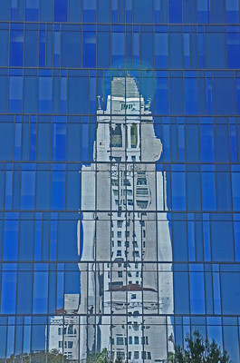 "LA City Hall Reflections Los Angeles California" by dog97209 is licensed under CC BY-NC-ND 2.0. 